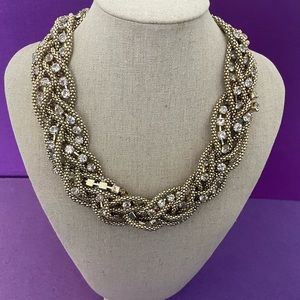 Off Park Collection Gold Tone Necklace w/Simulated Diamonds
